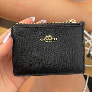 Coach zipper keychain wallet